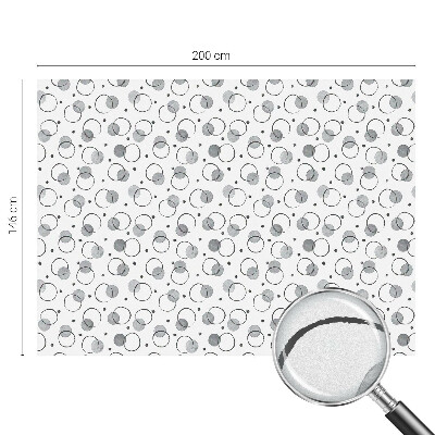 Samolepiaca vitráž na okno a dvere Sivé kolesá