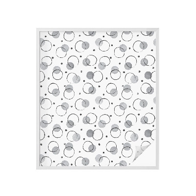 Samolepiaca vitráž na okno a dvere Sivé kolesá