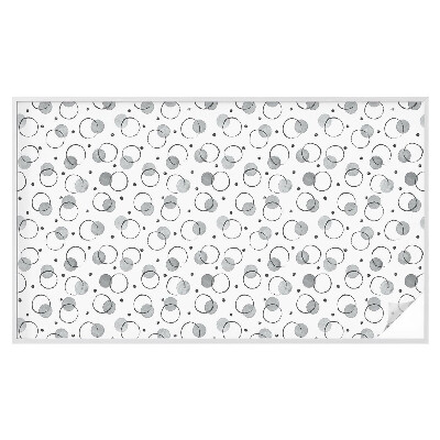 Samolepiaca vitráž na okno a dvere Sivé kolesá