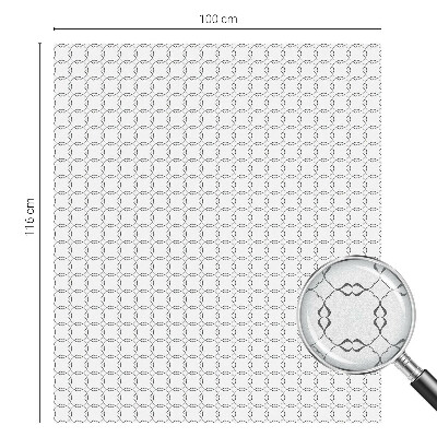 Privátna fólia na okno vitrážová Geometrické čiary