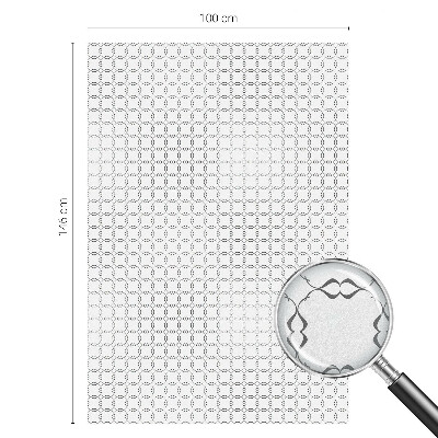 Privátna fólia na okno vitrážová Geometrické čiary