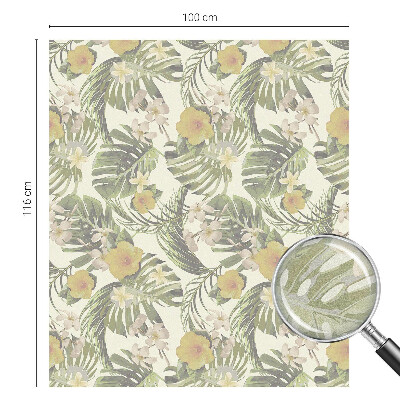 Fólia na okno na ochranu súkromia Tropická téma