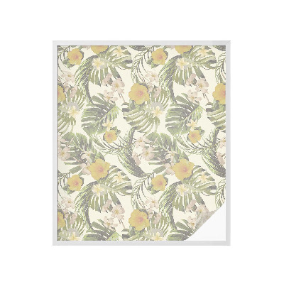 Fólia na okno na ochranu súkromia Tropická téma