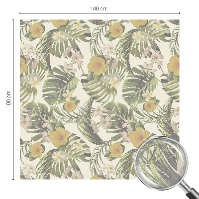 Fólia na okno na ochranu súkromia Tropická téma