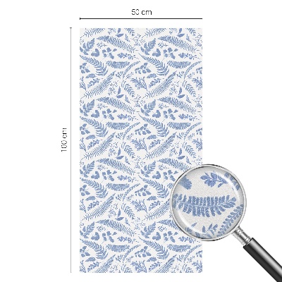 Samolepiaca vitráž na okno a dvere Listy papradia