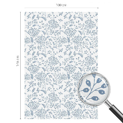 Privátna fólia na okno vitrážová Rastlinný motív