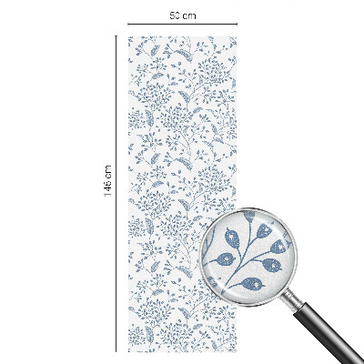 Privátna fólia na okno vitrážová Rastlinný motív