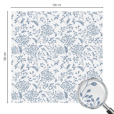 Privátna fólia na okno vitrážová Rastlinný motív