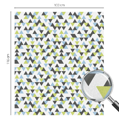 Fólia na okno na ochranu súkromia Geometrické trojuholníky