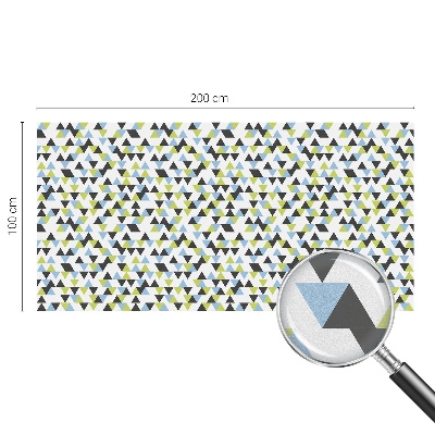 Fólia na okno na ochranu súkromia Geometrické trojuholníky