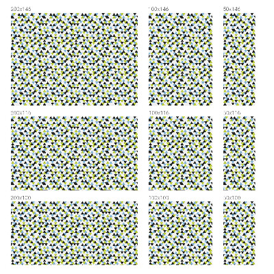 Fólia na okno na ochranu súkromia Geometrické trojuholníky