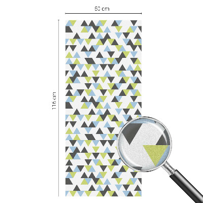 Fólia na okno na ochranu súkromia Geometrické trojuholníky