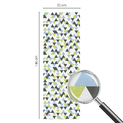 Fólia na okno na ochranu súkromia Geometrické trojuholníky