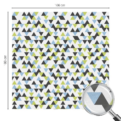 Fólia na okno na ochranu súkromia Geometrické trojuholníky