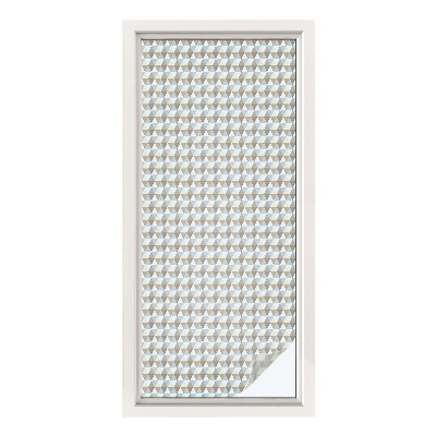 Samolepiaca fólia na sklo Geometrické trojuholníky