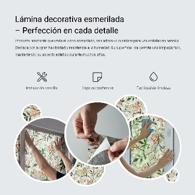 Samolepiaca fólia na sklo Geometrické trojuholníky