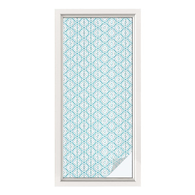 Privátna fólia na okno vitrážová Oválna symetria