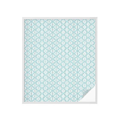 Privátna fólia na okno vitrážová Oválna symetria