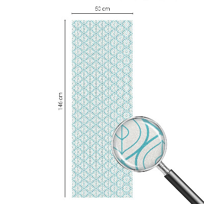 Privátna fólia na okno vitrážová Oválna symetria