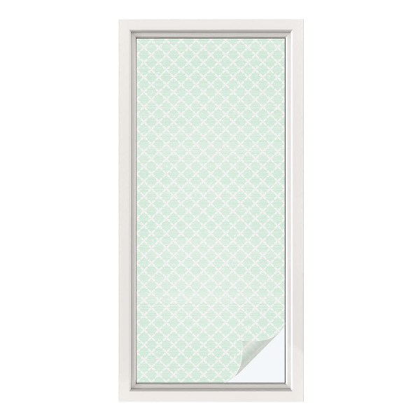 Samolepiaca vitráž na okno a dvere Pastelová symetria