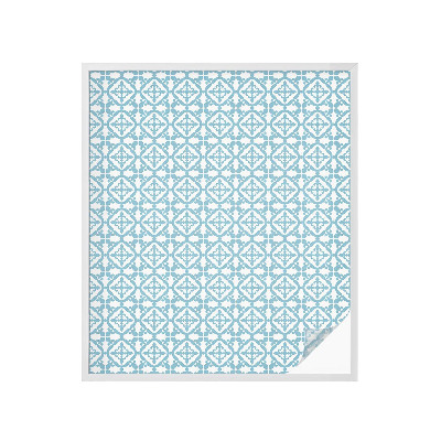 Dekoračná fólia na sklo vitráž Modré ozdoby