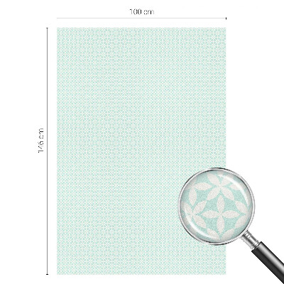 Privátna fólia na okno vitrážová Kvetinová symetria