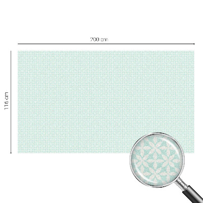 Privátna fólia na okno vitrážová Kvetinová symetria