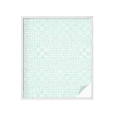 Privátna fólia na okno vitrážová Kvetinová symetria