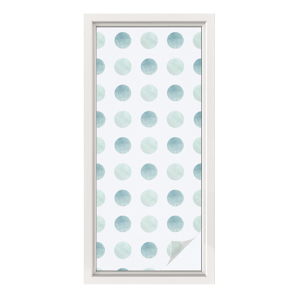 Dekoračná fólia na sklo vitráž Jemné kruhy