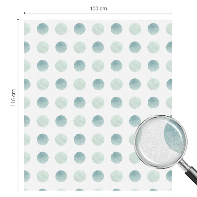 Dekoračná fólia na sklo vitráž Jemné kruhy