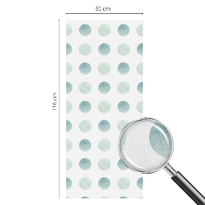 Dekoračná fólia na sklo vitráž Jemné kruhy