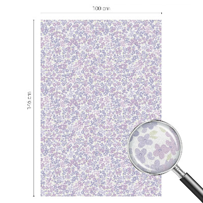 Fólia na okno na ochranu súkromia Kvetinová ľahkosť