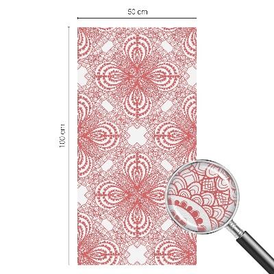 Samolepiaca vitráž na okno a dvere Čipkové vzory