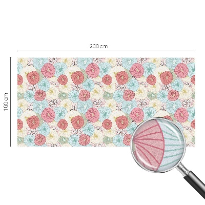 Privátna fólia na okno vitrážová Pastelové kvety