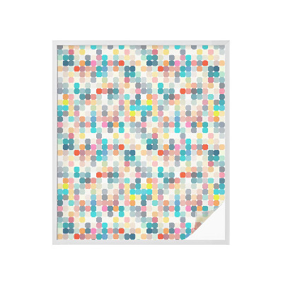 Samolepiaca fólia na sklo Farebné štvorce