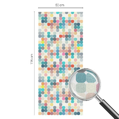Samolepiaca fólia na sklo Farebné štvorce