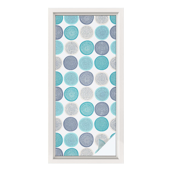 Dekoračná fólia na sklo vitráž Geometrické kruhy