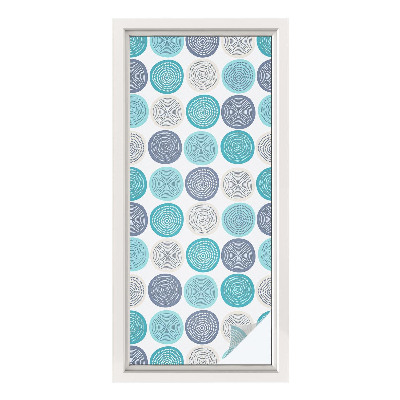 Dekoračná fólia na sklo vitráž Geometrické kruhy