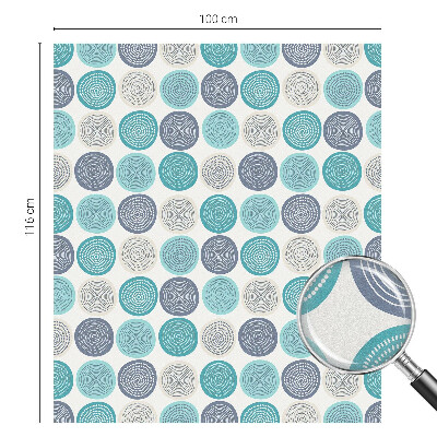 Dekoračná fólia na sklo vitráž Geometrické kruhy