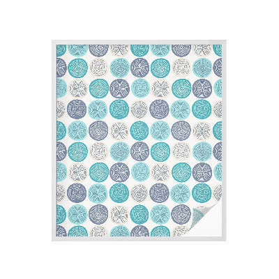 Dekoračná fólia na sklo vitráž Geometrické kruhy