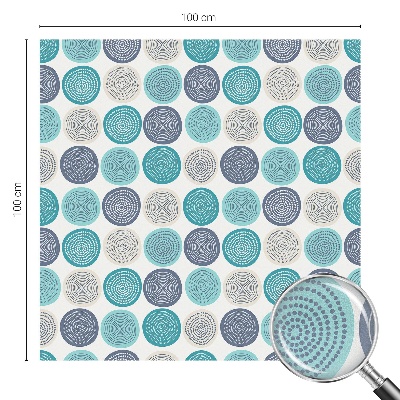 Dekoračná fólia na sklo vitráž Geometrické kruhy