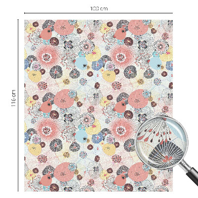 Privátna fólia na okno vitrážová Farebný kvet