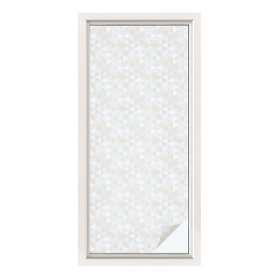 Samolepiaca vitráž na okno a dvere Geometrické vzory