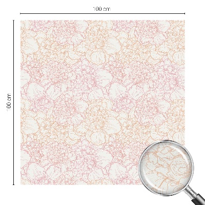 Samolepiaca fólia na sklo Kvetinová elegancia