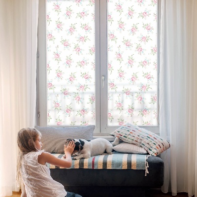 Fólia na okno na ochranu súkromia Romantické ruže