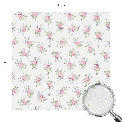 Fólia na okno na ochranu súkromia Romantické ruže