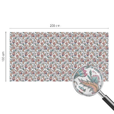 Privátna fólia na okno vitrážová Kvetinová elegancia