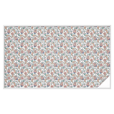 Privátna fólia na okno vitrážová Kvetinová elegancia