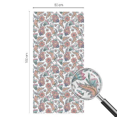 Privátna fólia na okno vitrážová Kvetinová elegancia