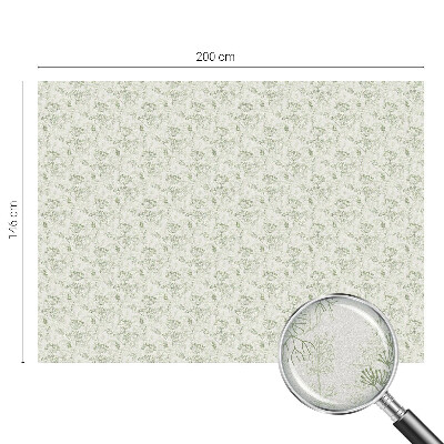 Samolepiaca vitráž na okno a dvere Botanický vzor